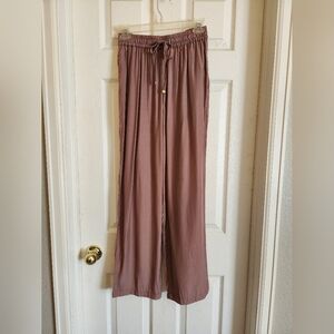 dressy casual mauve loose fitting pants